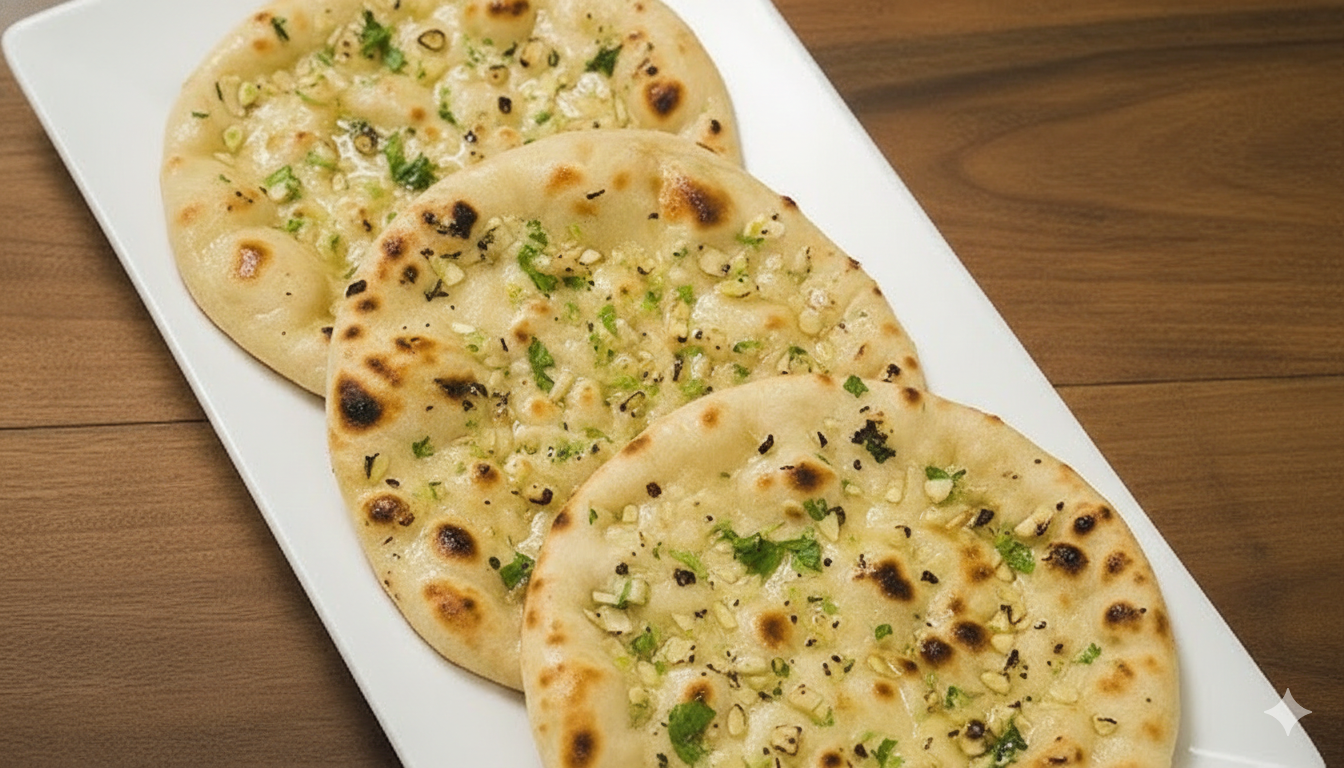  Garlic tawa naan