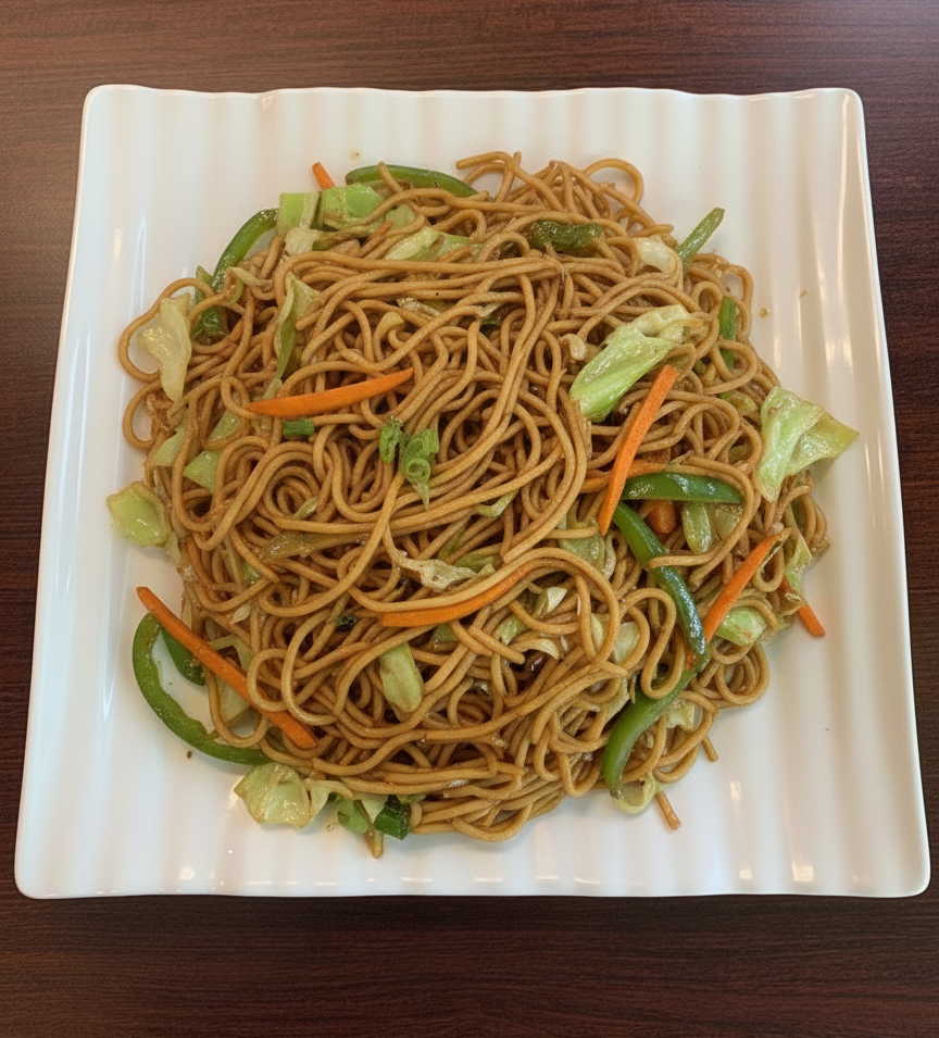  Veg Hakka Noodles 